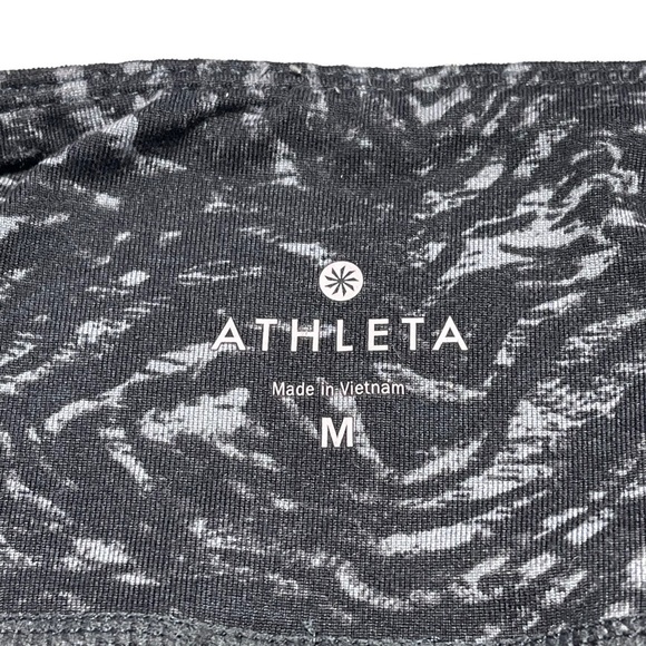 Athleta Charcoal Gray Full Length Yoga Pants M - Picture 3 of 7